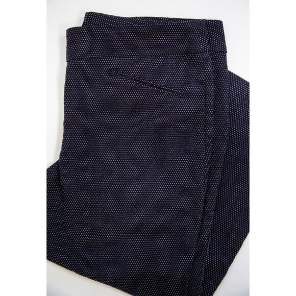 Ann Taylor Navy Pindot Slacks, size 14P - Picture 1 of 7